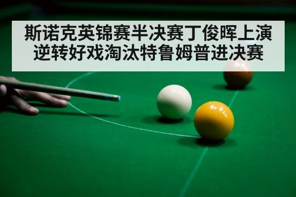 斯诺克英锦赛半决赛丁俊晖上演逆转好戏淘汰特鲁姆普进决赛